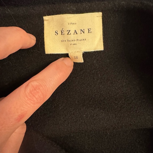 Sezane Laure Skirt Black - Size 6 - Picture 4 of 5
